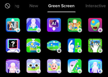 TikTok trick: green screen effect