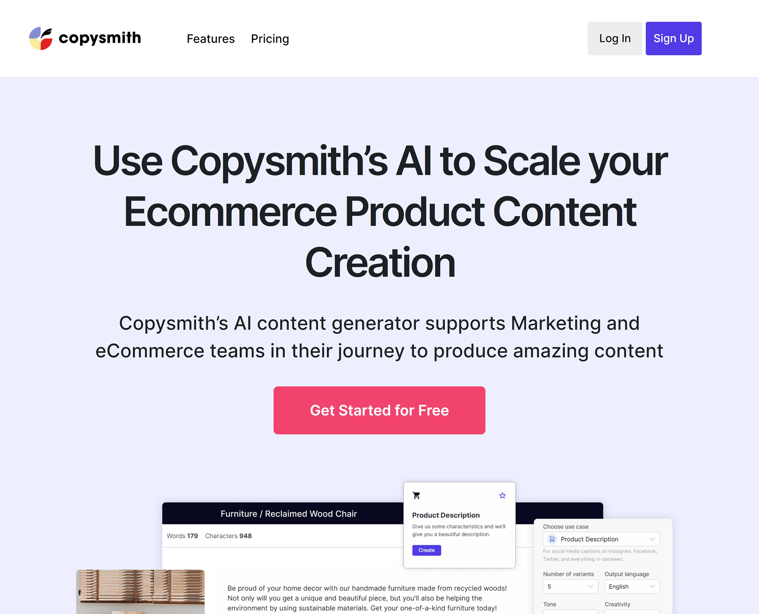 Copysmith – Homepage Copysmith – Homepage