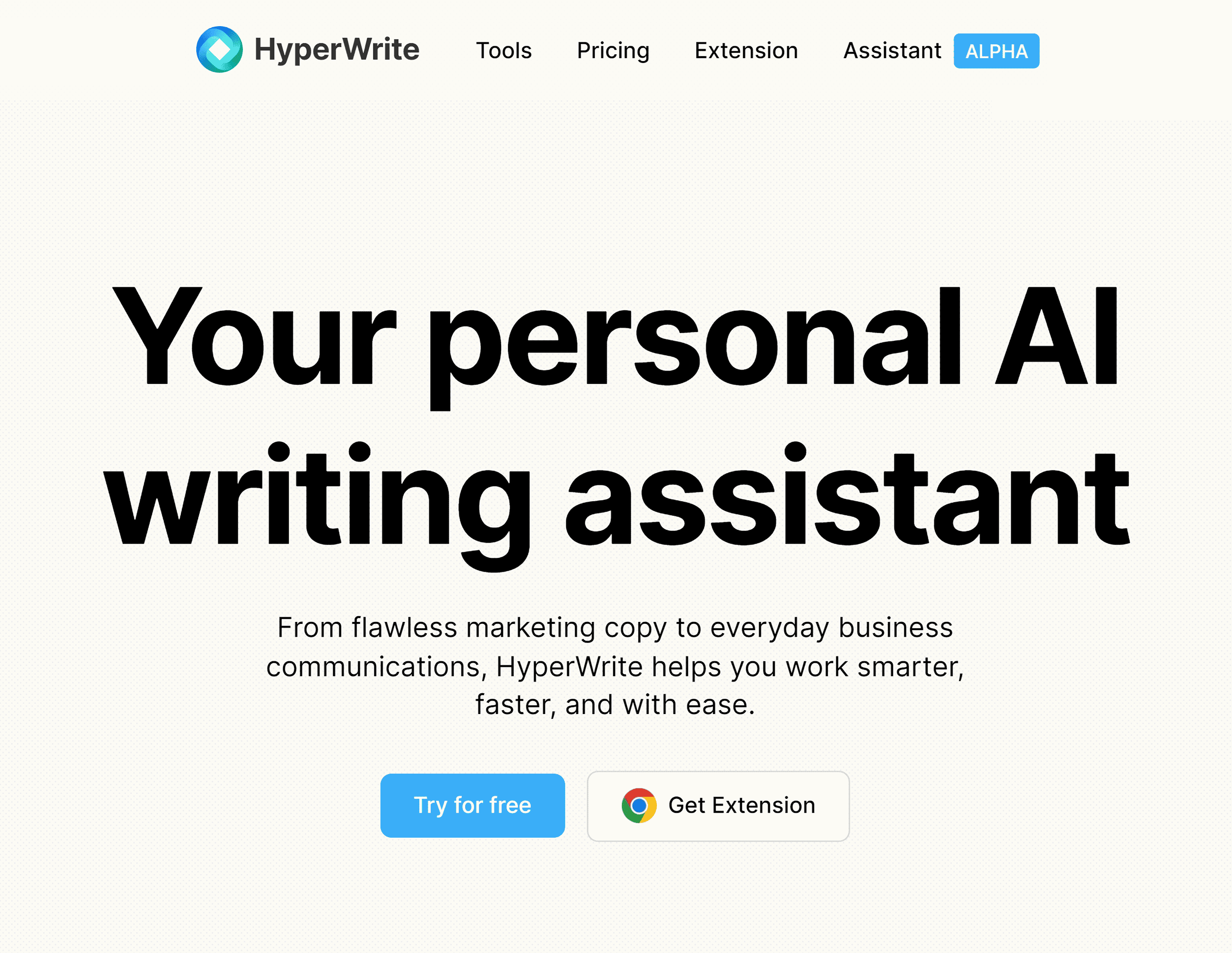 HyperWrite – Homepage