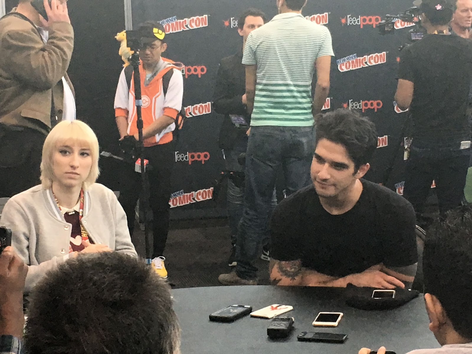 NYCC Oct. 2016 - I got a press pass through work and interviewed celebrities for articles (pictured here, Tyler Posey) Being in a wheelchair and frequent breaks in the press lounge all weekend made the event accessible for me!
