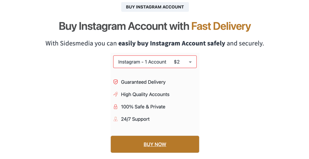 Buy an Instagram account from UseViral