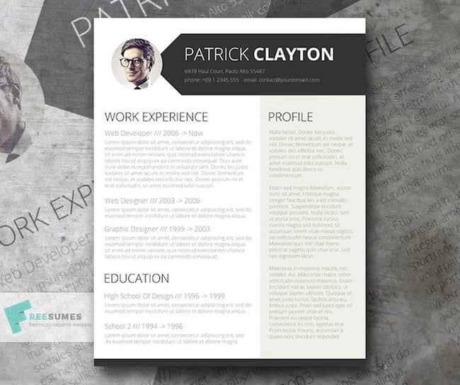 resume templates for word: Smart and Professional resume template