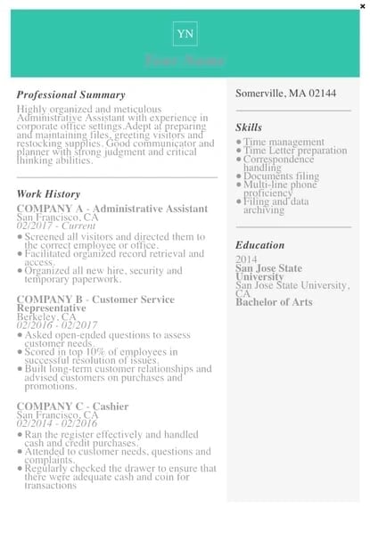 resume templates for word: Modern Resume Template
