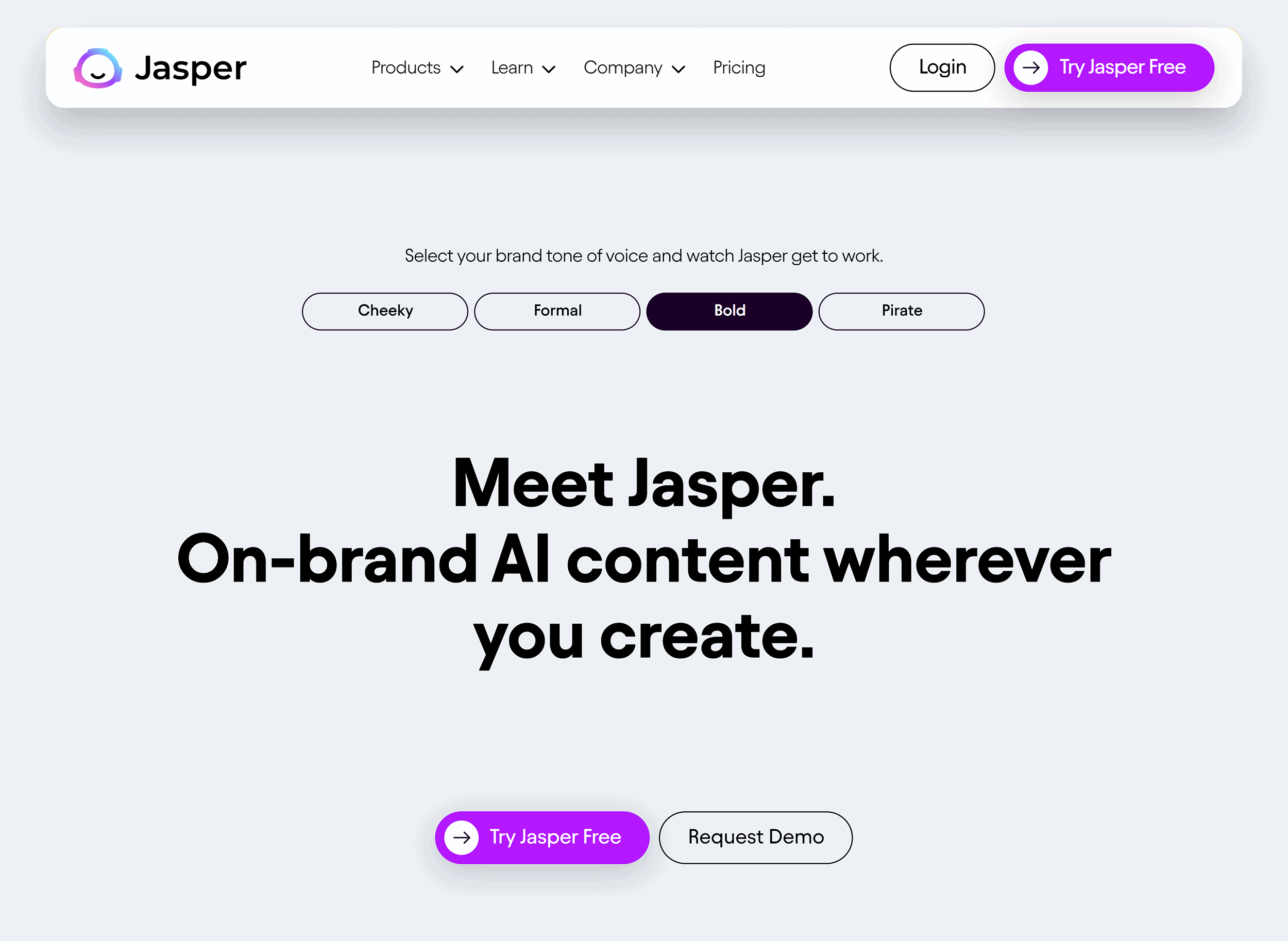 Jasper – Homepage